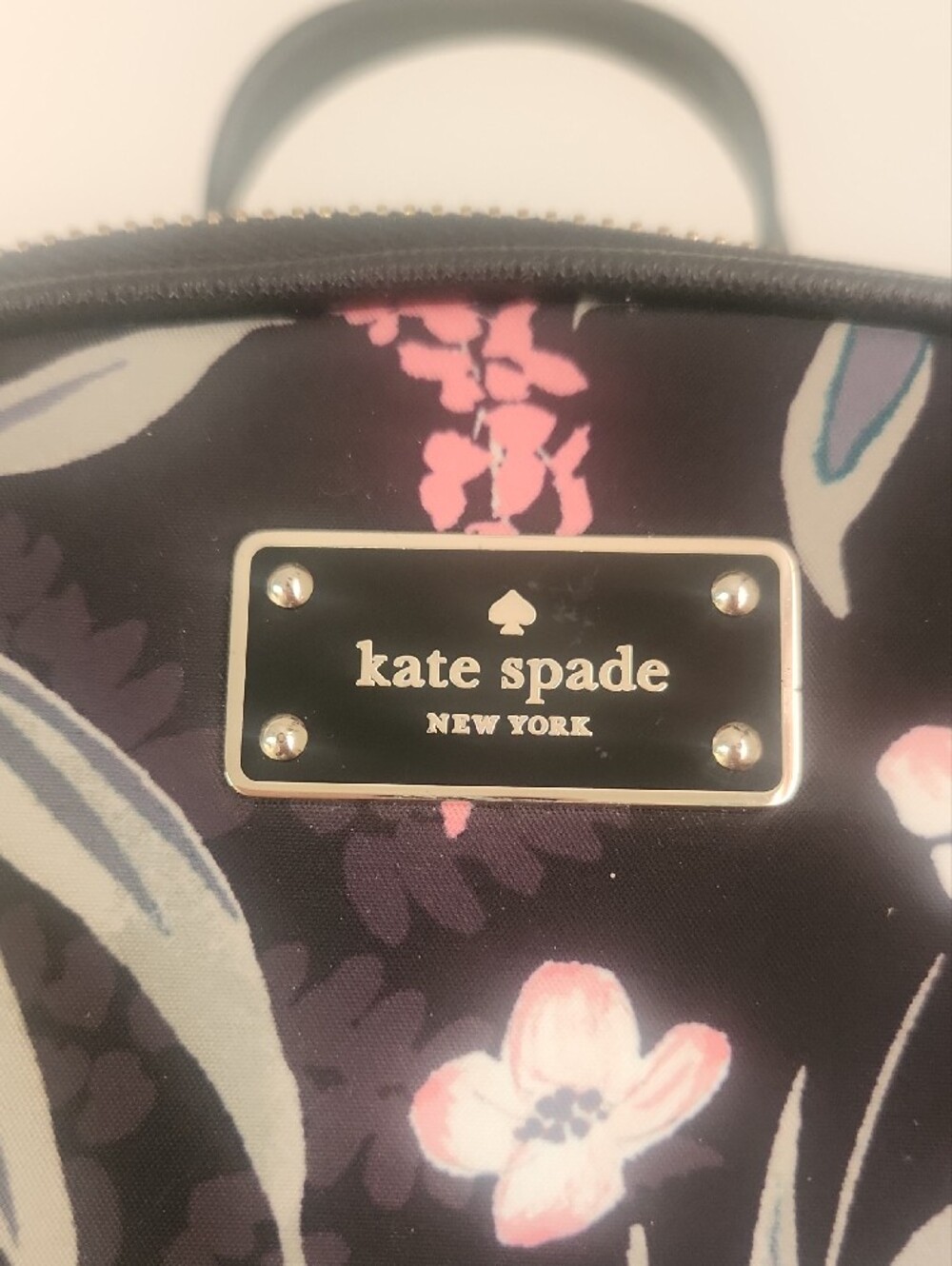 Kate Spade Black Floral Mini Backpack - Picture 3 of 14